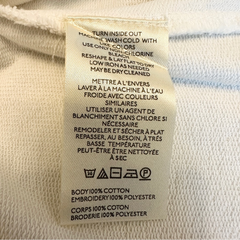 By Anthropologie Fern & Flower Crew-Neck Sweatshirt Embroidered Women’s Size S - Picture 8 of 14